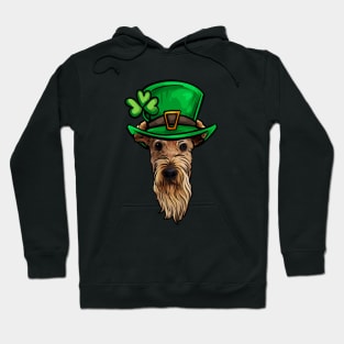 St Patricks Day Airedale Terrier Hoodie